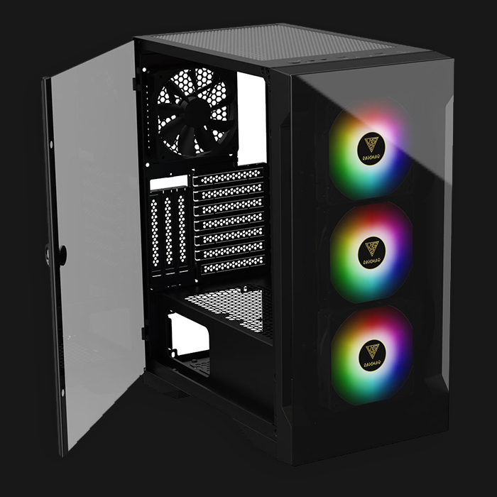 Gamdias Talos E2 Elite Tempered Glass RGB Mid-Tower Chassis