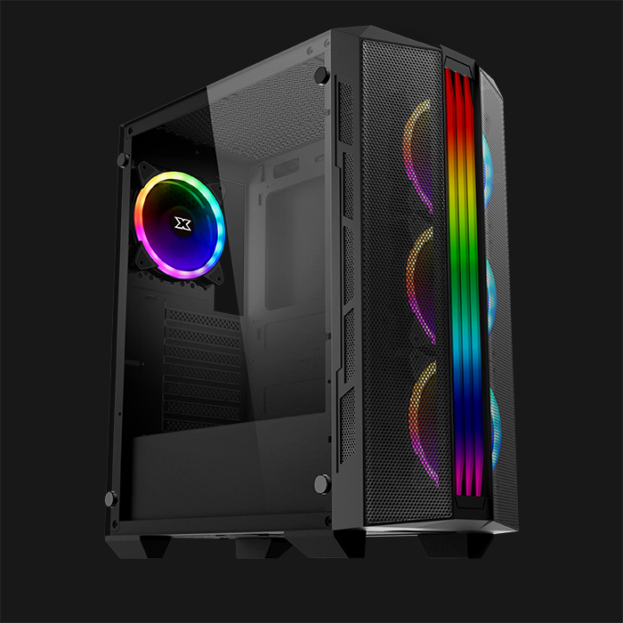 Xigmatek Trident Tempered Glass ARGB Mid Tower Chassis