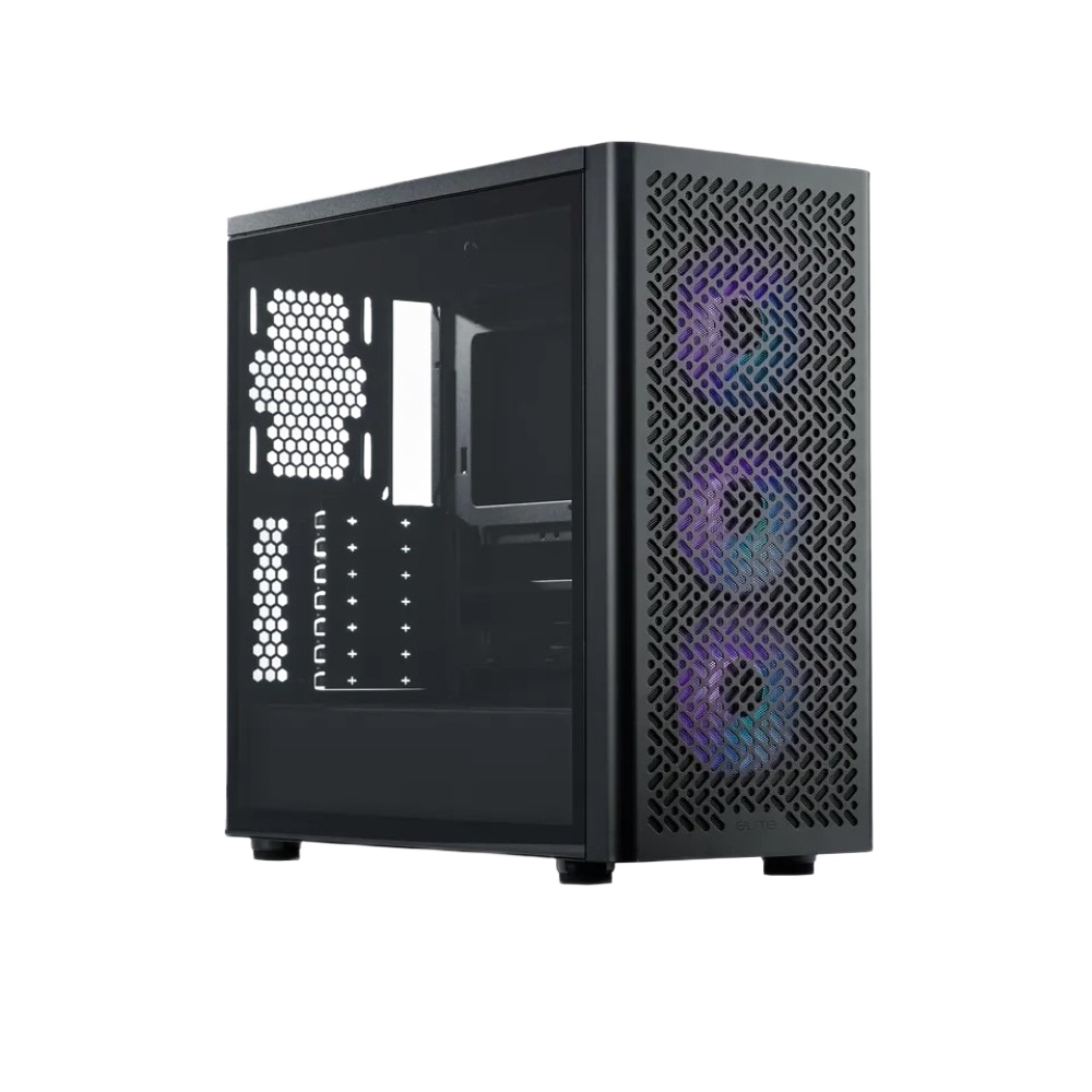 Cooler Master Elite 502 ATX High Airflow Minimalist PC Case, 410mm GPU Max