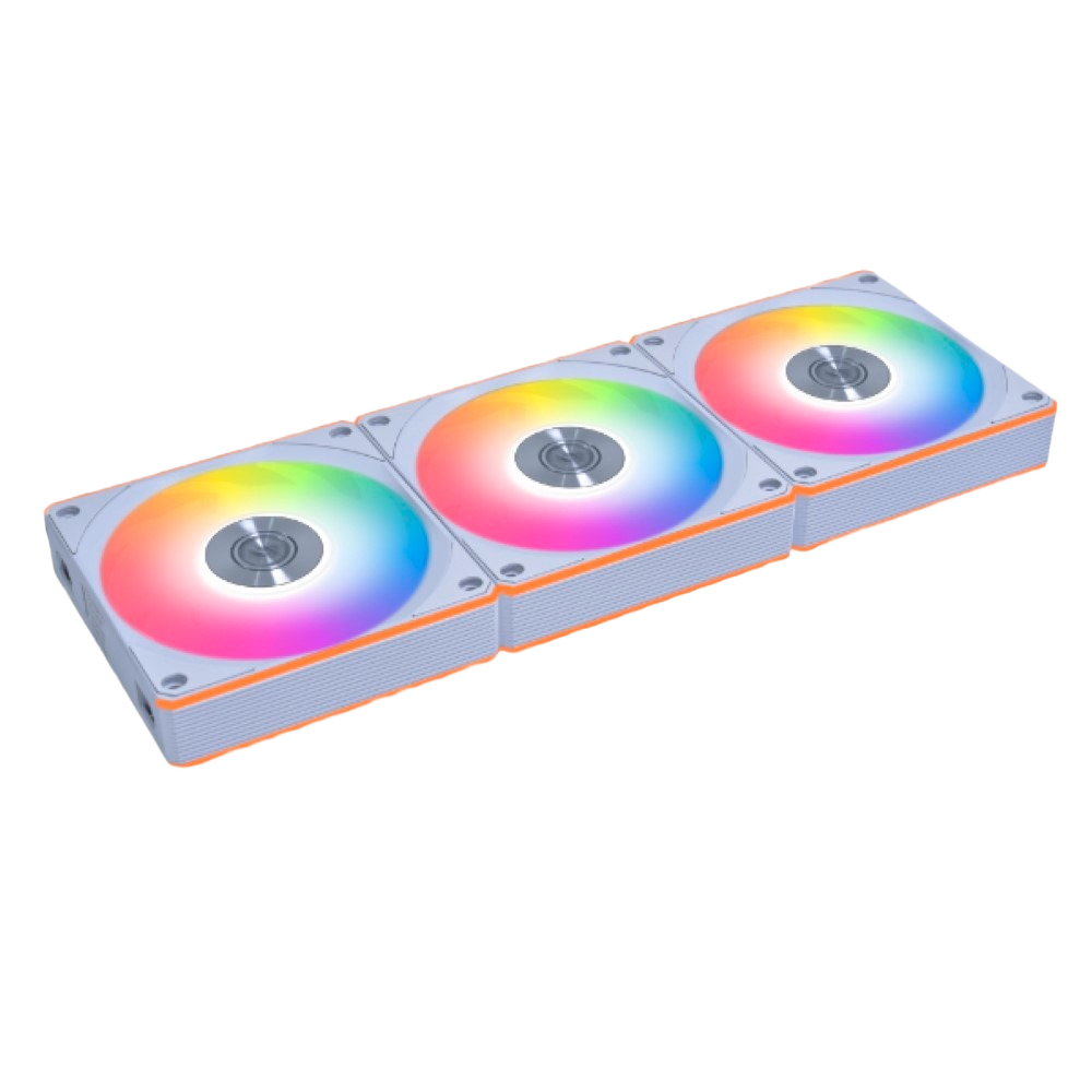 Lian Li UNI FAN CL120 Reverse Blade Wireless White RGB Triple Fan Pack – 120mm