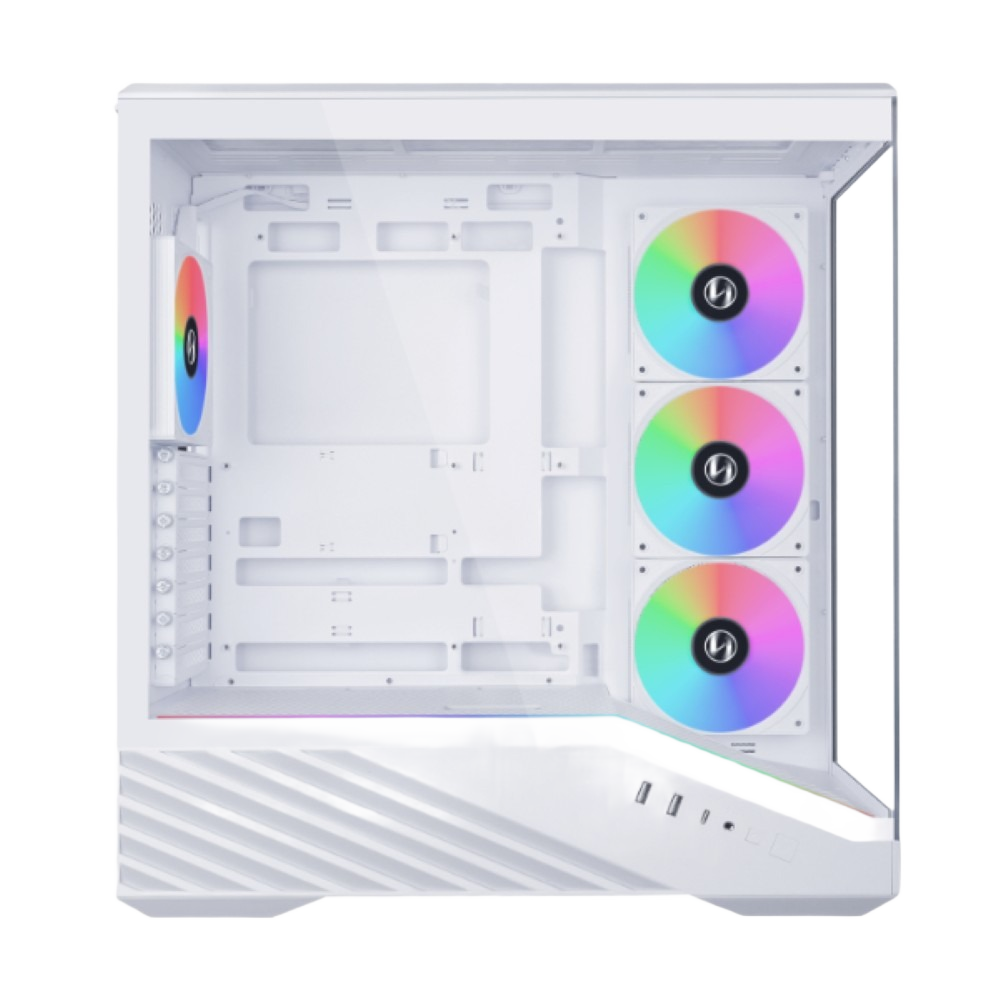 Lian Li Vector V100 ATX Mid-Tower PC Case, 4 x 120mm ARGB PWM Fans Pre-Installed, LED RGB Strip, Display Platform with Tempered Glass