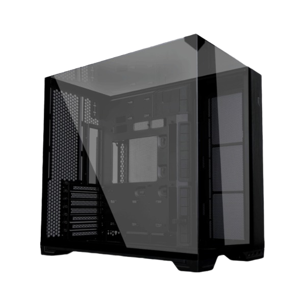 Lian Li O11 Vision Compact ATX Gaming Case – Black/White