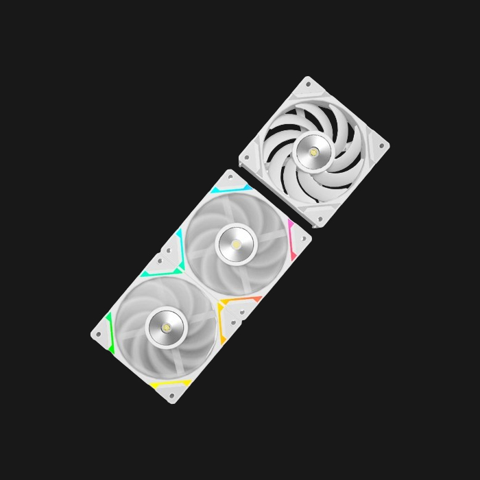 Thunder Ember TCS-45B 3 Pack White – (ARGB 120mm LED PWM Daisy-Chain) - Image 4