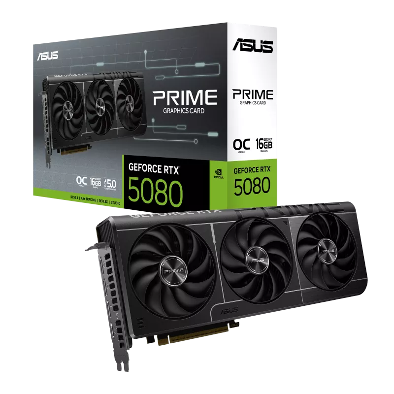 Asus The SFF-Ready Prime RTX 5080 OC Edition 16GB GDDR7 Graphics Card
