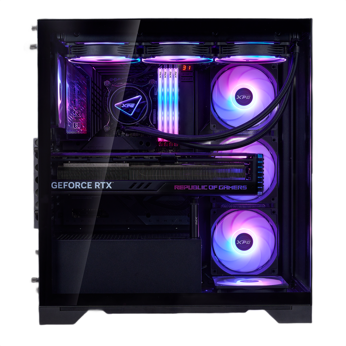 XPG Invader X BTF Mid-Tower ATX Gaming Chassis Case - Black