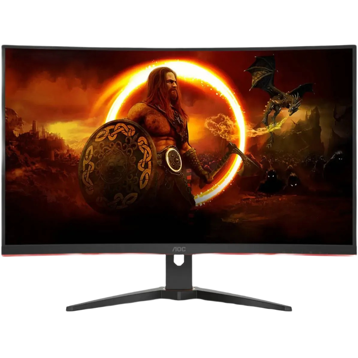 AOC C32G2ZE2 Curved Gaming Monitor, 31.5" FHD VA Display, 250Hz Refresh Rate