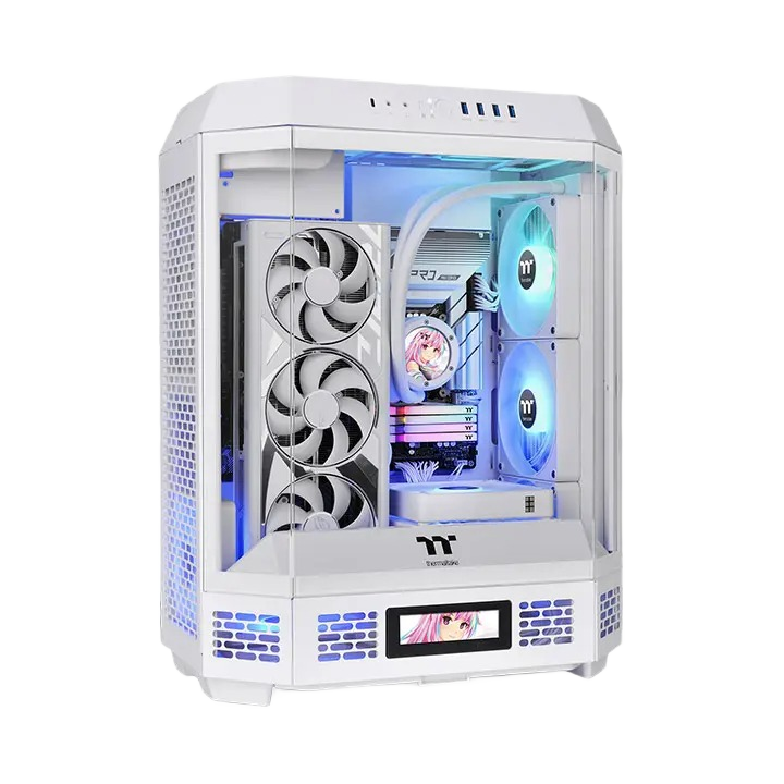 Thermaltake Tower 600 Snow Mid-Tower ATX Case - 3 Tempered Glass Panels
